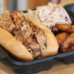 Jerk chicken sandwich at Jamaica Mi Hungry